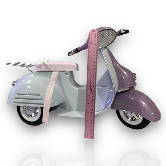 Our Generation Ride In Style Scooter Motorcycle and Pink Helmet for 18" Dolls - Picture 12 of 14